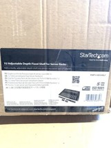 StarTech 1U Adjustable Mounting Depth 175 Lbs Fixed Shelf Server Rack AD... - £45.37 GBP