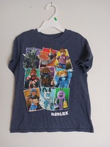 Roblox Blue Short Sleeve Crew Neck Graphic T Shirt Youth Boy Size XS - $6.41