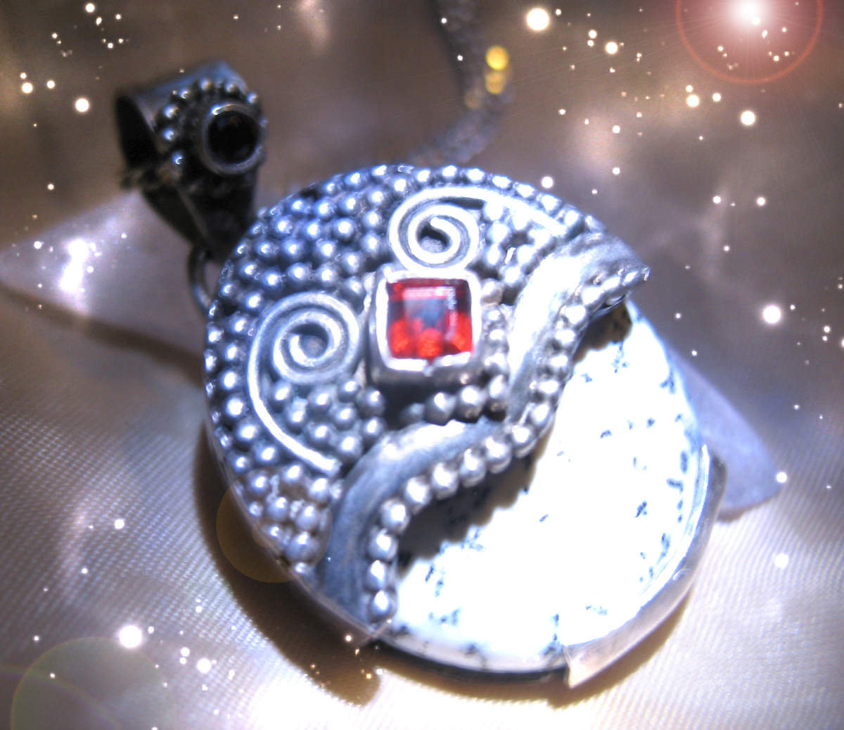 HAUNTED NECKLACE MERLIN&#39;S AMULET OF SHADOW AND STARLIGHT ADVANCED MAGICK  - $599.77