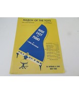 VTG  MARCH OF THE TOYS MADE EASY FOR PIANO 1955 M. WITMARK &amp; SONS - $2.92