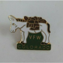 Vintage VFW Colorado Donkey/Mule Lapel Hat Pin - £4.28 GBP