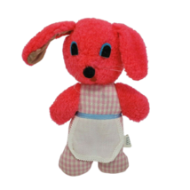 10&quot; Vintage Mccrory Pink Easter Bunny Rabbit Plaid Stuffed Animal Plush Toy - $56.05