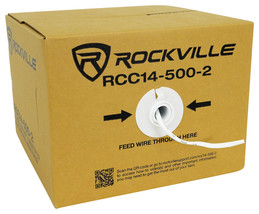 Rockville RCC14-500-2 CL2 Rated 14 AWG 500&#39; CCA Speaker Wire In Wall Ceiling 70V - £101.51 GBP