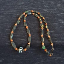 Antique roman era glass beads strand necklace #g1Gift - $876.38 MXN