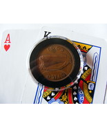 Authentic Lucky Irish 1968 One Penny Coin Poker Hand Card Protector Guard - $5.99