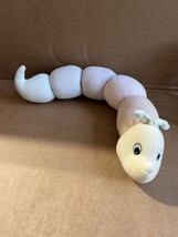 Baby Gund Worm Twinkle Crinkle Rattle Squeak soft lovey Plush stuffed - £22.78 GBP