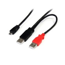 StarTech 3-Feet USB Y Cable for External Hard Drive - Dual USB A to Micr... - £27.01 GBP