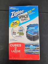 New 2 Cube Space Bag Storage Products Large Zipper Vacuum Bags - £10.23 GBP