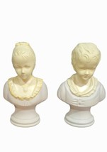 Vintage Avon 18th Century Young Boy And Young Girl Busts Bottle Lot - $19.75