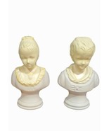 Vintage Avon 18th Century Young Boy And Young Girl Busts Bottle Lot - £15.44 GBP