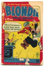 Blondie Comics #40 1952- Harvey Golden Age POOR - £20.71 GBP