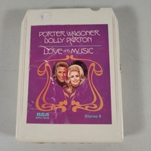Porter Wagoner and Dolly Parton 8 Track Tape Love and Music RCA 1973 VTG Country - £10.16 GBP