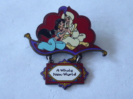Disney Trading Pins 2329 DL Princess Dangle Series -- Jasmine &amp; Aladdin - £54.83 GBP