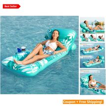 Spacious Inflatable Pool Lounger for Adults - Perfect for Tanning &amp; Rela... - $52.42