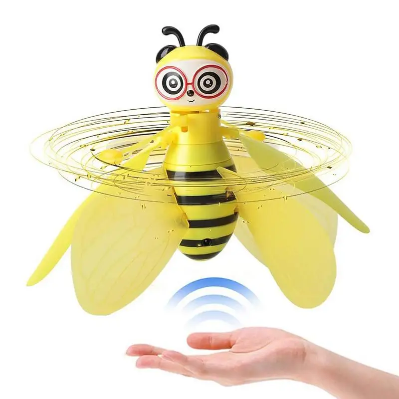 Kids Mini Drones Flying Bee Toys Hand Induction Bee Flying Toys RC Helicopte - £12.29 GBP+