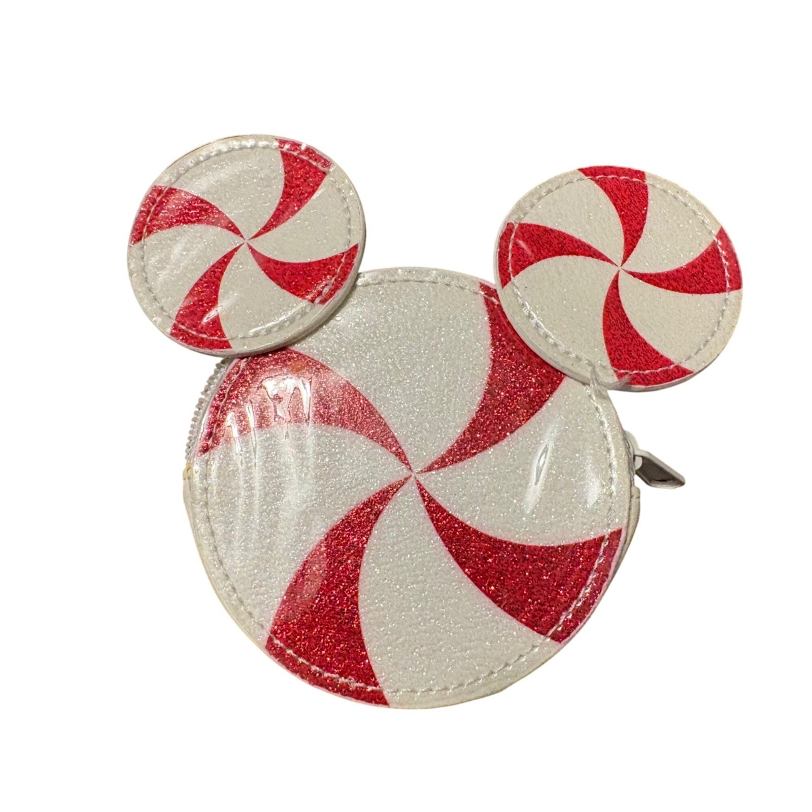 Mickey Mouse Peppermint-Shaped Coin Purse Disney Parks - $9.60