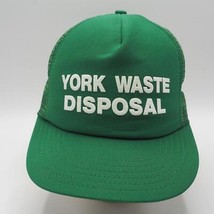 Vintage York Waste Disposal Maille Réglable Camionneur Fermier Chapeau C... - $41.51