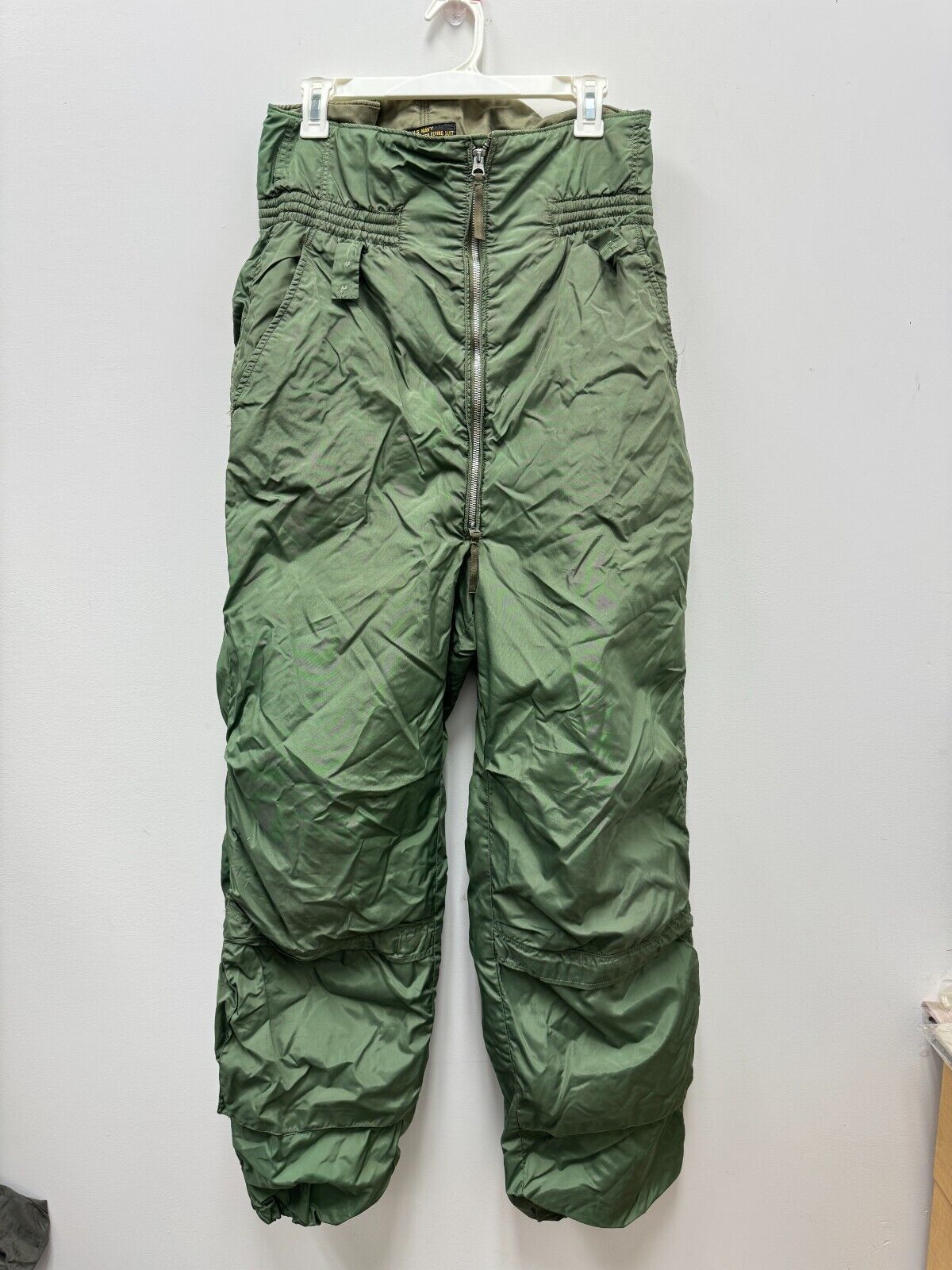 VTG Buaer U.S. Navy Winter Flying Suit Trousers Aviators Green - 32 Regular - $60.78