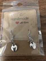 Heart Fashionable Earrings Hook Stainless Steel Style SH - $9.50