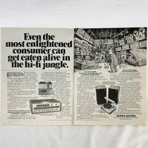 Vintage 1979 Magazine Print Ad Sony Home Stereo WiFi V4 X30 SSU-2070 Spe... - £5.27 GBP