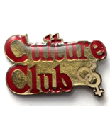 Vintage Culture Club Pin Red Gold Logo Gender Symbol Boy George Pop Musi... - $17.64 CAD