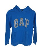 GapKids Pullover Hoodie Embroidered Logo Sweatshirt Blue Cotton Size XL - $222.50 MXN