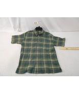 PATAGONIA ORGANIC COTTON GREEN PLAID BUTTON UP SHORT SLEEVE CASUAL SHIRT... - €13,01 EUR