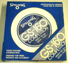 SPALDING GS-160 Competition FLYING DISC (Model Y6283) Frisbee VTG 80&#39;s/9... - £29.52 GBP