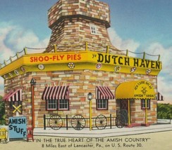 Lancaster Saudersburg Pennsylvania Dutch Haven Amish Soda Postcard Used ... - £3.15 GBP