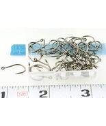 4# 100 Pieces Yishini Octopus Fishing Hooks Eye End Sharpened Black Carb... - $57.31 MXN