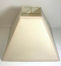 Fabric Square Bell-Shaped Lamp Shade In Beige by Glenwood Designs - £27.60 GBP