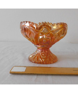 Vintage Imperial Glass Iridescent Carnival Hobstar and Tassel Marigold C... - £15.95 GBP