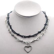 Small Wire Brambles Iron Black Choker - £9.21 GBP+