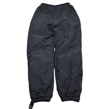 Windbreaker For Boys Pants Boys L Black Drawstring Ankle Zip Nylon Elastic Waist - £20.55 GBP