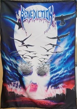 BENEDICTION Dark is the Season FLAG CLOTH POSTER BANNER CD DEATH METAL - £15.64 GBP