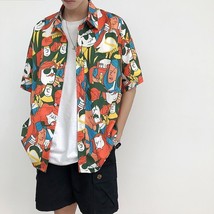 Camisa Floral Manga Corta Para Hombre Playa Bonita Suelta Estampado Informal - £25.26 GBP