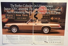 Jaguar XJS Convertible Exhilarating Here to There Two Page Vintage 1990 ... - £5.41 GBP