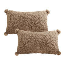 SOGA 2X 30x50cm Sage Green Textured Lumbar Pillow with Tassels - €66,68 EUR