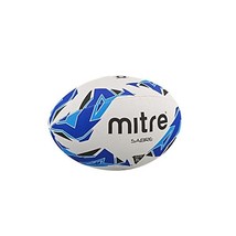 Mitre Sabre Rugby Training Ball - White/Blue/Cyan, Size 3  - $30.00