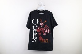 Vintage Streetwear Mens Large Faded Spell Out Queen of Hell Fantasy T-Shirt - £38.62 GBP