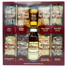 Amish Country Popcorn | 8-4 Oz Bags | Stovetop Popping Sampler Pack with Canola  - £36.97 GBP