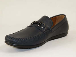 Men's Driving Shoes GENIO Turkey Casual Dress Genuine Leather 120741706 D.Blue image 3