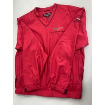 Chevy Corvette Cutter &amp; Buck Windbreaker Jacket Pullover Red Medium M NE... - $49.47