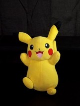Pokemon  Plush Pikachu 8&quot; Eyes Open Smile Sitting WCT Wicked Cool Toys - £10.26 GBP