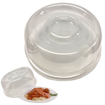 1 Large Microwave Plate Covers Steam Vent Plastic Food Dish Splatter Lid 11.25&quot; - £15.26 GBP