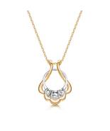 Geometric Ring Holder Necklace, 14k gold plated Mountain Ring holder Nec... - $82.65 CAD+