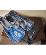 U.S. Diver Snorkeling Set – Blue L/XL Flippers &amp; Mask with Mesh Carry Case - $370.68 MXN