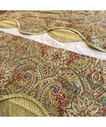 Waverly Swept Away Berry Double-Scalloped Valances Cotton Colorful Paisl... - $31.68