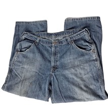Lee Dungarees Men&#39;s Carpenter Jeans Straight Leg Size 38 X 30 Medium Wash Denim - £30.93 GBP