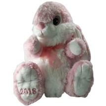 2018 Dan Dee Collectors Choice Pink White Bunny Rabbit Plush Animal Easter  - £11.62 GBP